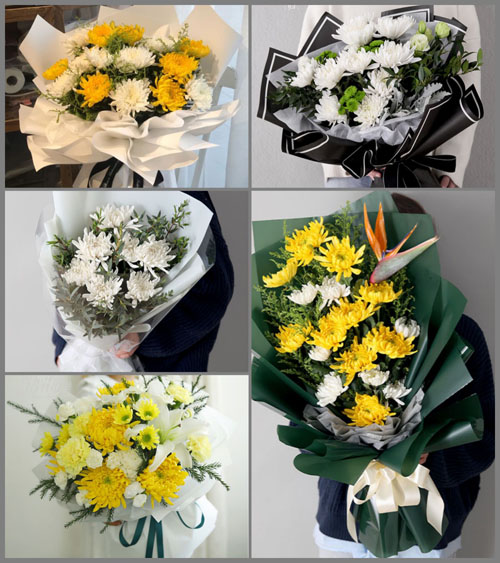 贵州黔南州平塘县克度镇航龙村白事花束代送